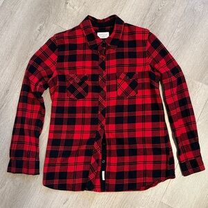 Red and Black Women’s Flannel Shirt